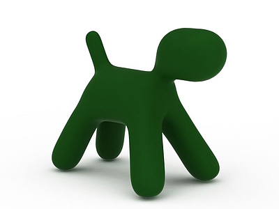 儿童小狗座椅模型3d模型