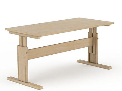 3d原木桌子免费模型