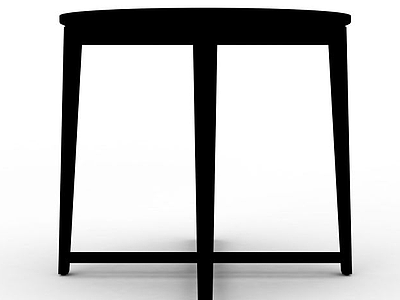3d黑色凳子免费模型