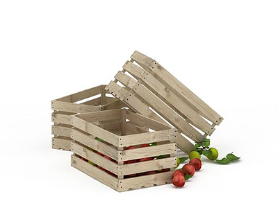 木质收纳盒模型3d模型