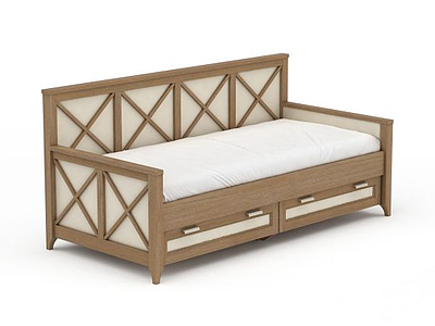 3d现代简约沙发床免费模型