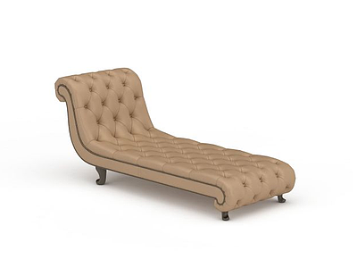 3d真皮沙发躺椅免费模型