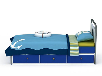 3d儿童床免费模型
