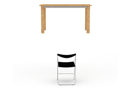 现代简约桌椅模型3d模型