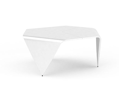 3d白色创意桌子免费模型