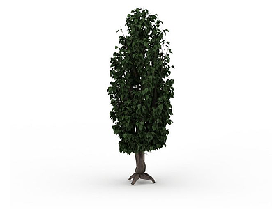 3d庭院装饰绿树免费模型