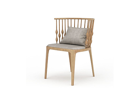 3d实木圈椅模型