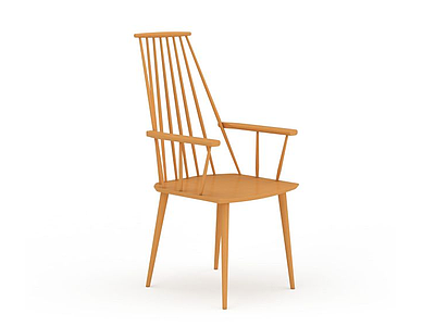 3d现代创意木质椅子免费模型