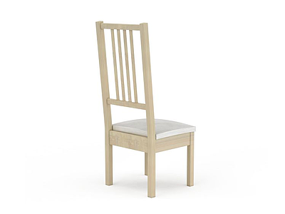 简约木质椅子模型3d模型