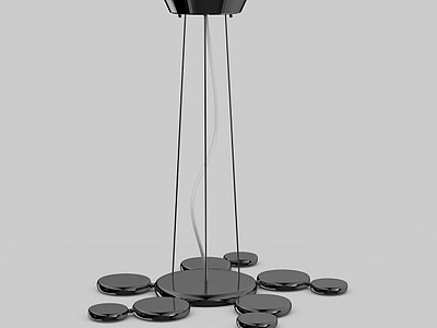创意客厅吊灯模型3d模型