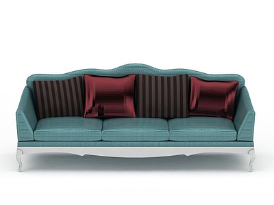 小户型三人沙发模型3d模型