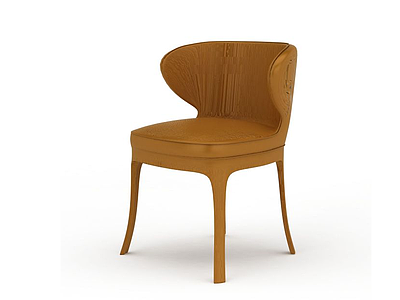 3d实木餐桌椅子免费模型