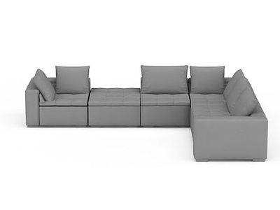 客厅多人沙发模型3d模型