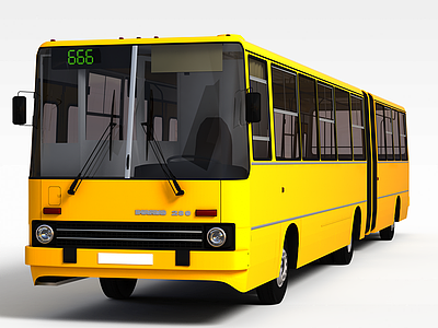 3d公交车模型