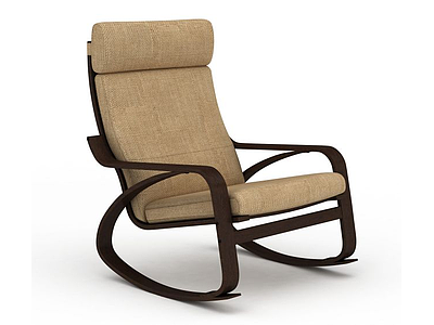 中式摇椅模型3d模型