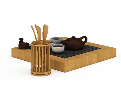 茶具模型3d模型