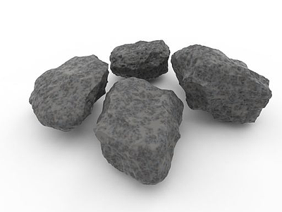 园林石头模型3d模型