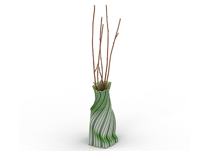 现代装饰插花瓶模型3d模型