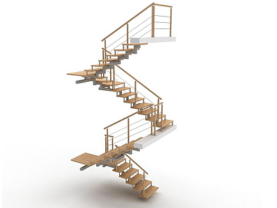 3d室内家装楼梯模型