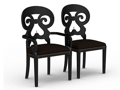 现代简约椅子模型3d模型