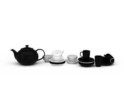 茶具模型3d模型