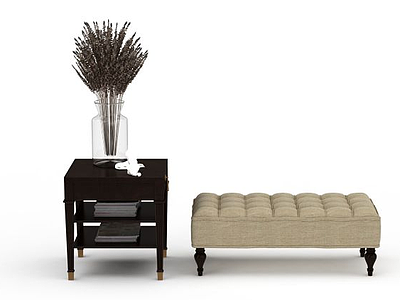 客厅沙发凳模型3d模型