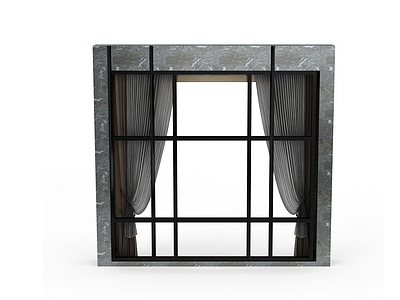 3d室内窗户免费模型