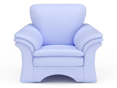 3d简约单人沙发免费模型