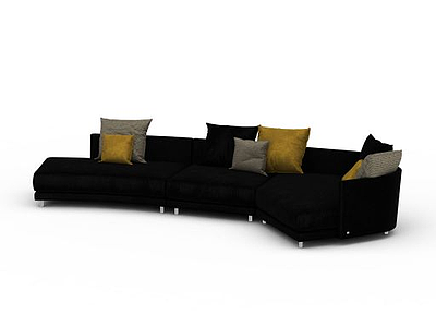 3d布艺休闲沙发免费模型