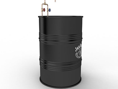 油桶模型3d模型