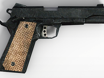 COD5武器手枪模型3d模型