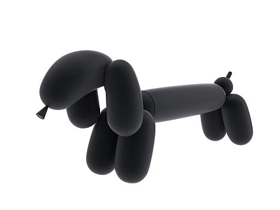 气球狗模型3d模型