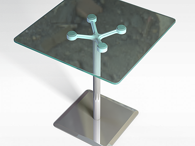 玻璃桌子模型3d模型