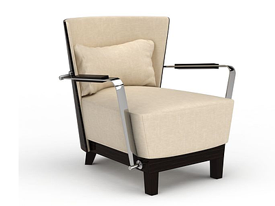 3d现代精美单人沙发模型