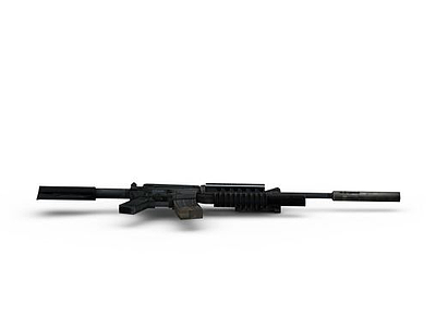 COD5武器消音冲锋枪模型3d模型