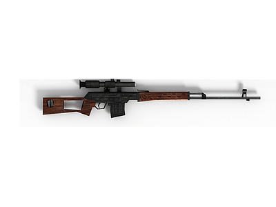 COD5步枪模型3d模型