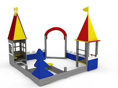 3d儿童娱乐城堡模型