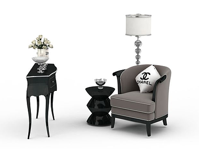 客厅休闲椅子模型3d模型