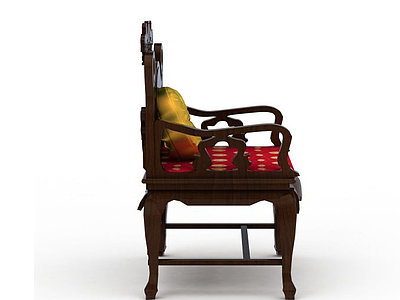 3d中式实木椅子模型