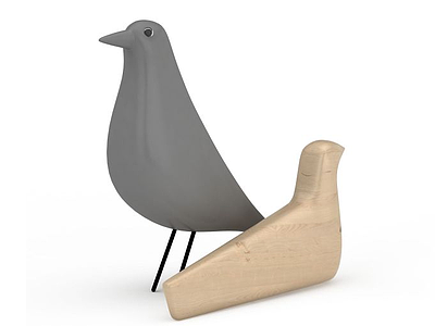 3d鸽子艺术品摆件免费模型