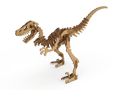 3d恐龙拼图模型