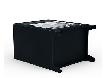3d黑色中式实木复古柜子免费模型