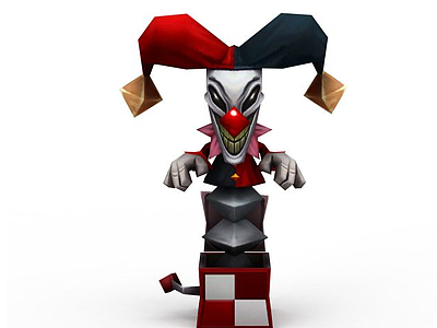 LOL萨科盒子恶魔小丑模型3d模型