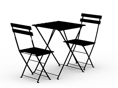 3D宜家桌椅组合模型