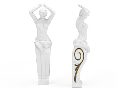 女人雕塑模型3d模型
