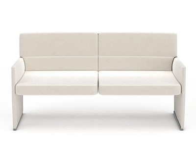 简易双人沙发模型3d模型