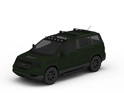 小型吉普汽车模型3d模型