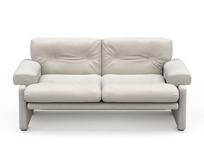 简约双人沙发模型3d模型