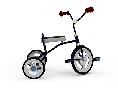 3d儿童<font class='myIsRed'>玩具自行车</font>模型