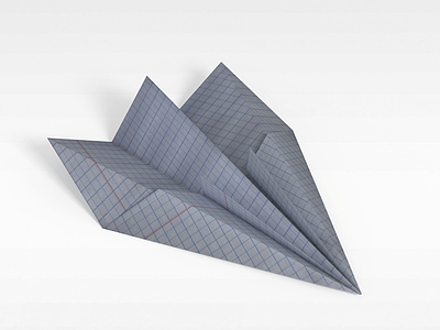 纸飞机模型3d模型